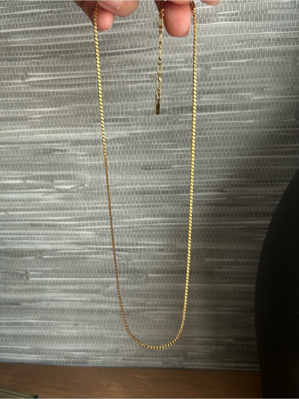 Jenny Bird Gold-Tone Flat Herringbone Necklace